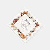 Herfst in liefde neutraal pompoen Lijst Servet (Hoek)