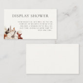 Herfst in liefde neutraal pompoen Vrijgezellenfees Informatiekaartje (Voorkant / Achterkant)