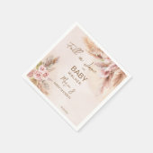 Herfst in liefde pampas grass boho baby shower servet (Hoek)