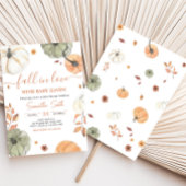 Herfst in Liefde Pompoen Baby shower Kaart