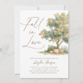 Herfst in Liefde Pompoen Baby shower Kaart (Voorkant)