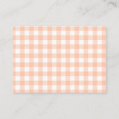 Herfst in Liefde Pompoen Baby shower Luier Raffle Informatiekaartje (Achterkant)