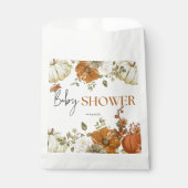 herfst in liefde pompoen bloemige baby shower Uitn Bedankzakje (Voorkant)