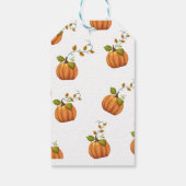 herfst in liefde pompoen bloemige baby shower Uitn Cadeaulabel (Achterkant)