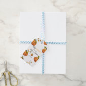 herfst in liefde pompoen bloemige baby shower Uitn Cadeaulabel (Met Touw)