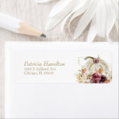 Herfst in liefde pompoen bruiloft etiket (Insitu)