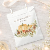 Herfst in liefde pompoen bruiloft Fav Bedankzakje (Geknipt)