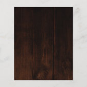 Herfst in Liefde Pompoen Budget Huwelijksuitnodigi Flyer (Achterkant)