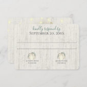 Herfst in liefde pompoen en groenere reactie kaart (Voorkant / Achterkant)