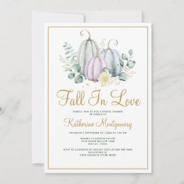 Herfst in liefde pompoen groen herfst Vrijgezellen Kaart