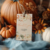 Herfst in Liefde Pompoen Herfst Baby shower Cadeaulabel