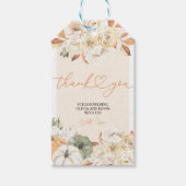 Herfst in Liefde Pompoen Herfst Baby shower Cadeaulabel (Voorkant)