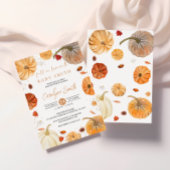 Herfst in Liefde Pompoen Herfst Baby shower Uitnod Kaart