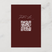 Herfst in Liefde Pompoen Herfst Trouwdetails Informatiekaartje (Achterkant)