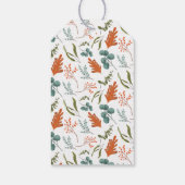 Herfst in liefde pompoen jongen Baby shower Cadeaulabel (Achterkant)