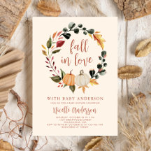 Herfst in liefde pompoen krans Baby shower