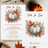 Herfst in liefde pompoen land rustiek Vrijgezellen Kaart