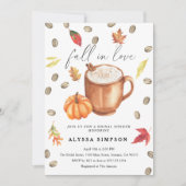 Herfst in Liefde Pompoen Latte Vrijgezellenfeest I Kaart (Voorkant)