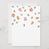 Herfst in Liefde Pompoen Latte Vrijgezellenfeest I Kaart (Achterkant)