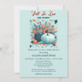 Herfst in liefde pompoen rustieke land Baby shower Kaart (Voorkant)
