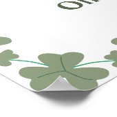 Herfst in Liefde Pompoen Sage Green Wedding Welkom Poster (Hoek)