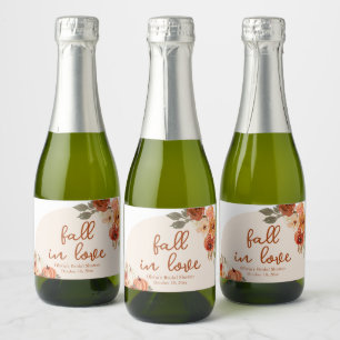 Herfst in liefde pompoen toekomst mevrouw Vrijgeze Sparkling Wijnetiket