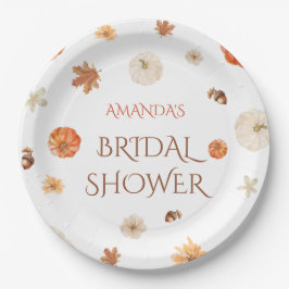 Herfst in Liefde Pompoen Vrijgezellenfeest Botanis Papieren Bordje