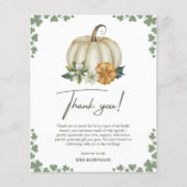 Herfst in liefde pompoen Vrijgezellenfeest dank je (Voorkant)