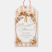 Herfst in Liefde Pompoen Vrijgezellenfeest Dank U Cadeaulabel (Voorkant)