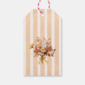 Herfst in Liefde Pompoen Vrijgezellenfeest Dank U Cadeaulabel (Achterkant)