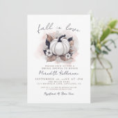 Herfst in liefde pompoen Vrijgezellenfeest Kaart (Staand voorkant)