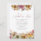 Herfst in liefde pompoen Vrijgezellenfeest Kaart (Voorkant)