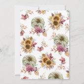 Herfst in liefde pompoen Vrijgezellenfeest Kaart (Achterkant)