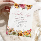 Herfst in liefde pompoen Vrijgezellenfeest Kaart