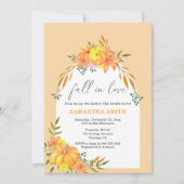 Herfst in liefde Pompoen Vrijgezellenfeest Kaart (Voorkant)