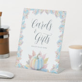 Herfst in Liefde Pompoen Vrijgezellenfeest Kaarten Reclamebord Met Voetstuk (Insitu)