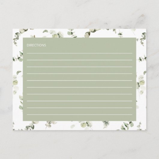 Herfst in Liefde Pompoen Vrijgezellenfeest Recept  Briefkaart (Achterkant)