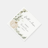 Herfst in liefde pompoen Vrijgezellenfeest Servet (Hoek)