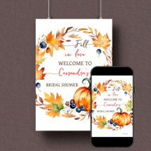 Herfst in liefde pompoen vrijgezellenfeest welkoms