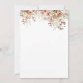 Herfst in liefde Pompoen Wildflower hart Baby show Bedankkaart (Achterkant)