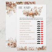 Herfst in liefde Pompoen Wildflower Vrijgezellenfe (Voorkant / Achterkant)