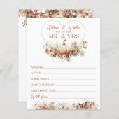 Herfst in liefde Pompoen Wildflower Vrijgezellenfe (Voorkant / Achterkant)