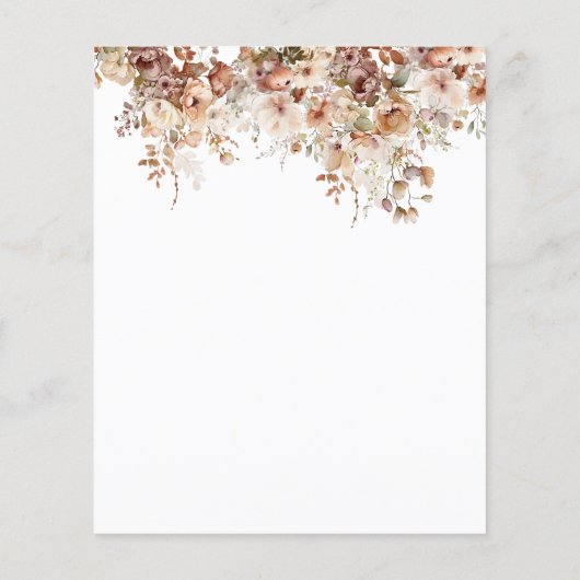 Herfst in liefde Pompoen Wildflower Vrijgezellenfe (Achterkant)