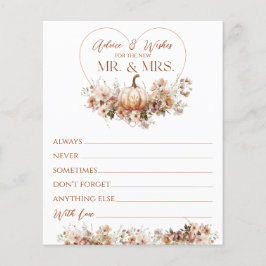 Herfst in liefde Pompoen Wildflower Vrijgezellenfe