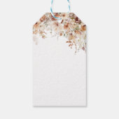 Herfst in liefde Pompoen Wildflower Vrijgezellenfe Cadeaulabel (Achterkant)