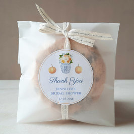 Herfst in liefde pompoenen herfst Vrijgezellenfees Ronde Sticker