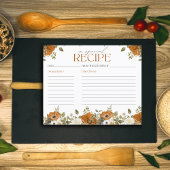 Herfst in Liefde Recept Kaart Vrijgezellenfeest