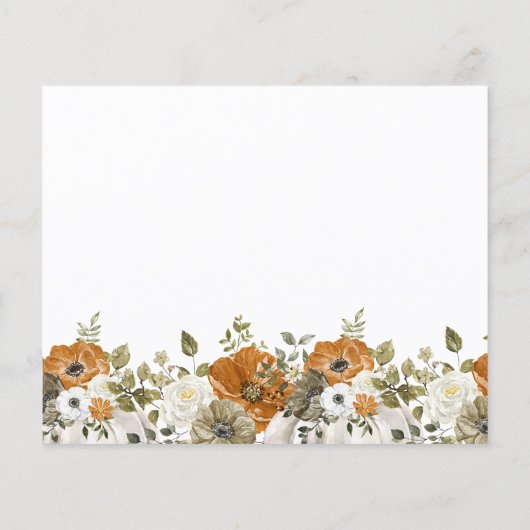 Herfst in Liefde Recept Kaart Vrijgezellenfeest (Achterkant)