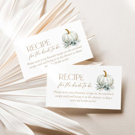 Herfst in Liefde Recept voor de Bruid te zijn Informatiekaartje