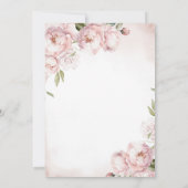 Herfst in Liefde Roze Bloemen Pompoen Vrijgezellen Kaart (Achterkant)